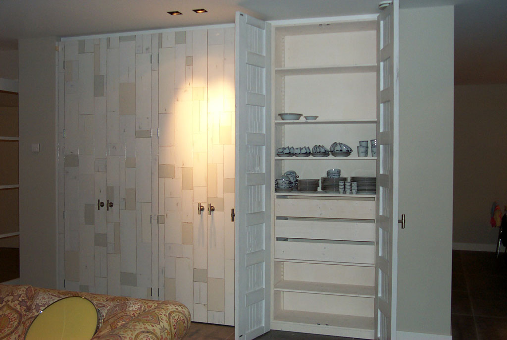 A living room furniture with full height opening doors. Assembled by Flat Pack Happy.